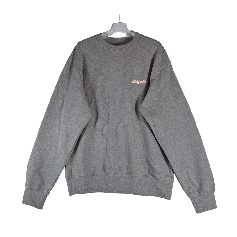 Big Hit Entertainment BTS Boy With Luv Oh Yeah! Gray Pink Sweater Womens Size XL